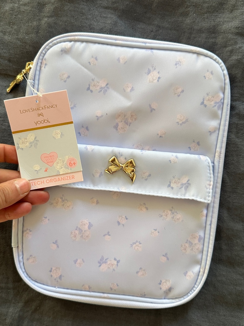 NWT! LoveShackFancy x Target -Yoobi Everblooming Rosettes Tech Case!